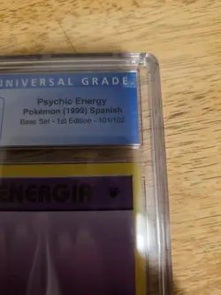 ​Pokemon 1st Edition Base Set Psychic Energy 101/102 Spanish CGC 9.5 GEM MINT - Image 3