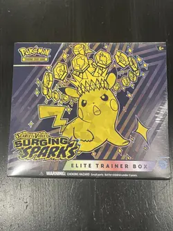 Pokemon TCG: Surging Sparks Factory Sealed Elite Trainer Box - Image 1