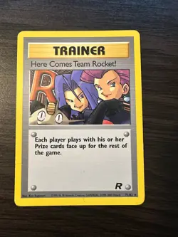 Here Comes Team Rocket! Team Rocket 71/82 Rare Vintage Pokemon TCG Card - Image 1