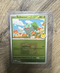 Bulbasaur 001/132 MEG 2026 Pokemon Day League Promo PLAY Stamp Pokemon Card - Image 1