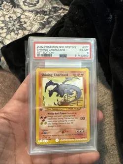 2002 POKEMON NEO DESTINY 1ST EDITION #107 SHINING CHARIZARD PSA 6 - Image 1