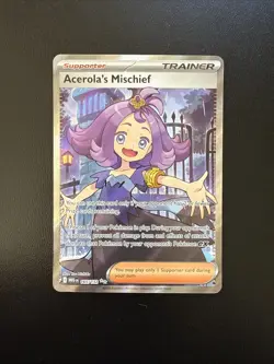 FREE SHIPPING Acerola's Mischief 165/132 Pokemon Mega Evolution Full Art NM! - Image 1
