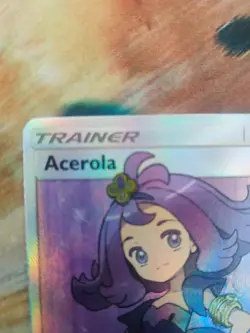 Acerola Trainer Full Art 142/147 SM Burning Shadows LP Pokemon TCG - Image 4