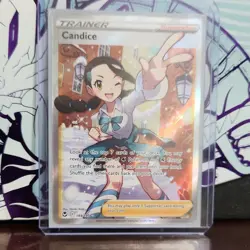 Pokemon TCG Candice 189/195 Silver Tempest Holo Ultra Rare Full Art Trainer - Image 1