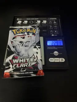 Very Heavy 22.91g! Pokemon White Flare Booster Pack Sealed! - Image 1