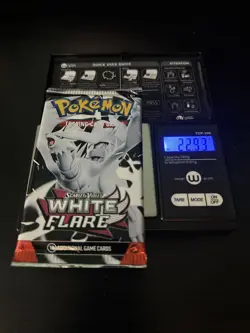 Very Heavy 22.93g! Pokemon White Flare Booster Pack Sealed! - Image 1