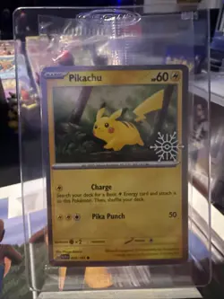 Pokemon 2025 Holiday Advent Calendar Stamped Festive Pikachu 025/165 SEALED - Image 1