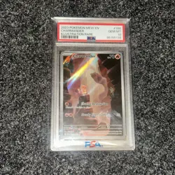 2023 POKEMON MEW EN-151 ILLUSTRATION RARE #168 CHARMANDER PSA 10 - Image 2
