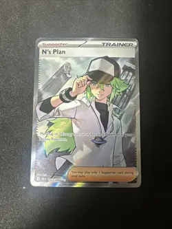 Pokemon N's Plan Ultra Rare SV: Black Bolt 163/086 NM - Image 1