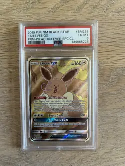 Pokemon Eevee GX Black Star Promo SM233 2019 Sun and Moon PSA 6 - Image 1