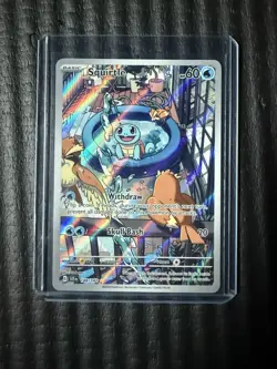 Pokemon Squirtle Illustration Rare Full Art Holo 148/142 Sv07: Stellar Crown - Image 1