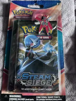 Pokemon Steam Siege 2 In 1 Booster Packs With Collectible Pin - Image 1