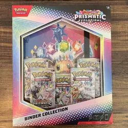 Pokemon TCG SV8.5 Prismatic Evolutions Binder Collection Box Factory Sealed - Image 1