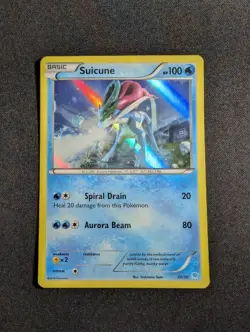 Pokemon Suicune 30/30 Holo Rare XY Trainer Kit: Pikachu Libre & Suicune NM - Image 1