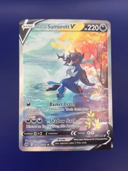 Hisuian Samurott V GG51 Crown Zenith Galarian Gallery Pokemon TCG - NM - Image 1