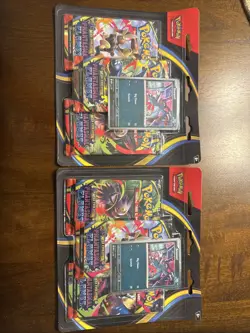 2 Pokemon TCG ME02 Phantasmal Flames 3 Pack Booster Blister Sealed Bundle New - Image 1