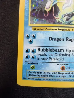 Pokemon TCG Gyarados 006/102 Base Set Holo Rare NM - Image 4