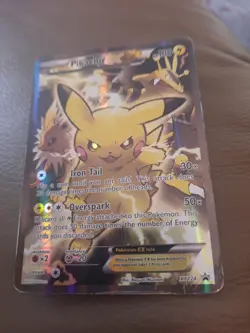 Pokemon Pikachu EX (xy124) Promo Full Art Holo HP - Image 1