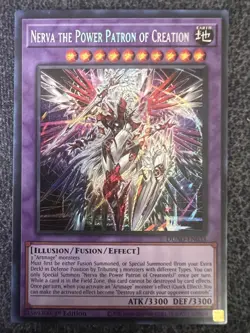 Yugioh Nerva the Power Patron of Creation DUAD-EN033 Secret Rare 1st Edition NM - Image 1