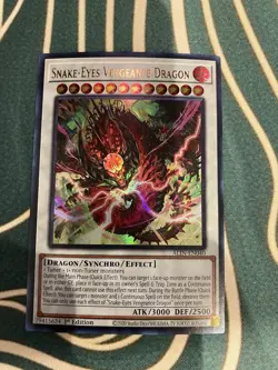 NM Snake-Eyes Vengeance Dragon - ALIN-EN040 - Ultra Rare 1st Edition Yugioh - Image 1