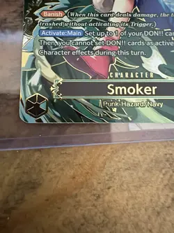 Smoker OP10-030 SR SP Carrying On His Will ENGLISH OP13 One Piece CCG - Image 2
