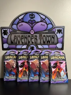 LOT OF 5 - DISNEY LORCANA RISE OF THE FLOODBORN SEALED SLEEVED BOOSTER PACKS - Image 2