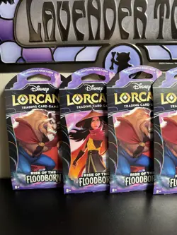 LOT OF 5 - DISNEY LORCANA RISE OF THE FLOODBORN SEALED SLEEVED BOOSTER PACKS - Image 4