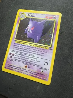 Pokemon Gengar TCG Fossil Holo Card 5/62 Unlimited Holo Rare - Image 3