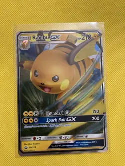 Pokemon Card - Raichu GX SM213 Promo - NM - Image 1