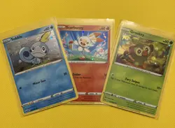 Sobble, Scorbunny & Grookey 010,030,054/202 Holo Cards (1 of each) Pokemon TCG - Image 1