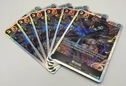 One Piece CCG Brook 6x Card Playset - EB01-046 SR - English - ALL MINT - Image 1
