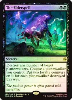 The Elderspell FOIL War of the Spark NM Black Rare MAGIC MTG CARD ABUGames - Image 1