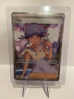 Tulip - 244/182 - Pokemon Paradox Rift Full Art Ultra Rare Card NM - Image 1