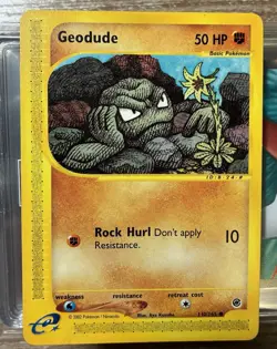 Geodude 110/165 Expedition Non Holo 2002 Pokemon Single Card - Image 1