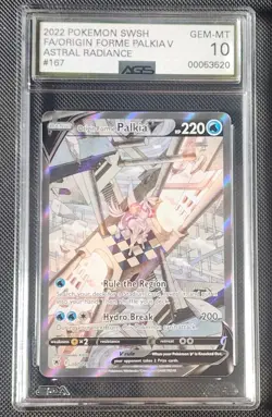 AGS 10 Origin Forme Palkia V Alt Art Astral Radiance 167/189 Swsh10 Pokemon Card - Image 1