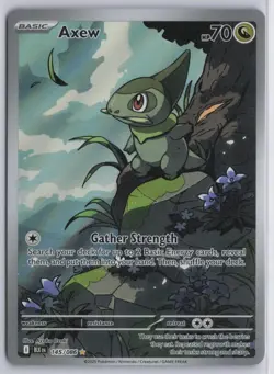 Pokemon TCG - Axew 145/086 SV: Black Bolt Holo Illustration Rare Near Mint Card - Image 1