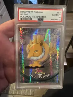 PSA 10 Hypno Topps Spectra Chrome Holo Pokemon Card #97 LOW POP - Image 1