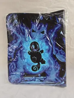 Pokemon Dual Sided Card Binder Zippered Album Red Charmander & Blue Squirtle - Image 2