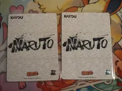 Naruto Uzumaki & Sasuke Uchiha Naruto Kayou PU-005 & PU-006 English Cards NM - Image 2