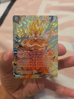 SS SON GOKU SPIRIT BOMB ABSORBED BT19-008 SPR Fighters Ambition NM Card DBS CCG - Image 1