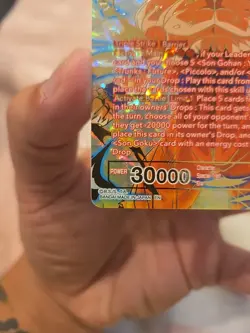 SS SON GOKU SPIRIT BOMB ABSORBED BT19-008 SPR Fighters Ambition NM Card DBS CCG - Image 3