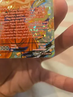 SS SON GOKU SPIRIT BOMB ABSORBED BT19-008 SPR Fighters Ambition NM Card DBS CCG - Image 4