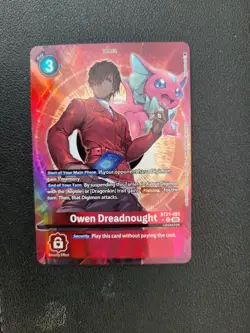 Digimon Card Game Owen Dreadnought Alternate Art BT21-081 World Convergence - Image 1