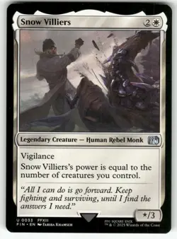 MTG FINAL FANTASY #33 Snow Villiers NM+ - Image 1