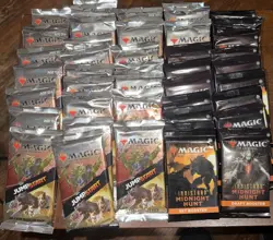 MTG Lot of 45 Magic Booster Packs Innistrad Midnight Hunt Jump Start Sealed New - Image 1