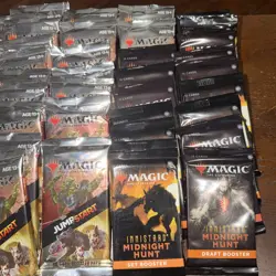 MTG Lot of 45 Magic Booster Packs Innistrad Midnight Hunt Jump Start Sealed New - Image 3