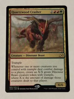MTG Quartzwood Crasher - Ikoria: Lair Of The Behemoths LP - Image 1