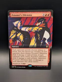 MTG - Prisoner's Dilemma - EXTENDED ART - Sorcery - MKC #344 - Rare - NM - Image 1