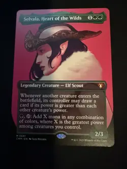 Selvala, Heart of the Wilds (Borderless) M Commander Masters 681 Normal NM - Image 1