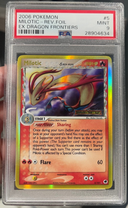 2006 Pokemon Ex Dragon Frontiers Reverse Holo Milotic Delta Species PSA 9 MINT - Image 1